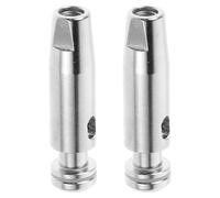 MOTHNUR 2Pcs Stainless Steel Epee Point Replacement Tips for Fencing Practice and Training Equipment, Heavy Fencing Spare Parts Compatible with Standard Blades, Outdoor Sports Use