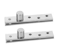 MOTHNUR 2pcs Stainless Steel Rotating Pivot Hinge Concealing Central Door Shaft Heavy Duty with Low Friction Solid Steel Ball Easy Installation for Internal Doors and Cabinets