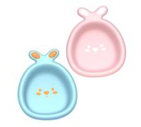 MOTHNUR 2pcs Thickened Wash Basin Cute Rabbit Design Portable Face Bathtub for Bottle Cleaning and Foot Washing Safe Smooth Surface Space-Saving for Home and Travel Use