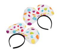 MOTHNUR 2pcs Unforgettable Clown Costume Bowknot Headband for Girls Party Halloween Carnival