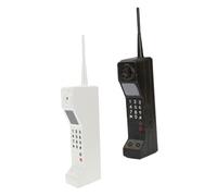 MOTHNUR 2pcs Vintage Retro Brick Cellphone Ornament Iron Classic Fake Phone Model for Home Office Decor Lifelike Landline Phone Prop Elegant Style Collectible