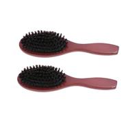 MOTHNUR 2pcs Wooden Hair Combs with Cushion Bristle Scalp Massage Detangling Brush for Men and Women Ergonomic Handle Comfortable Grip Hair Accessories