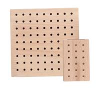 MOTHNUR 2PCS Wooden Nail Drill Bit Organizer Stand Multi-functional Tool Box for Manicure Supplies Sturdy Desktop Storage Board for Nail Techs and Salon Use