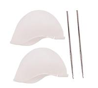 MOTHNUR 2set Silicone Hair Coloring Caps Needle Dyeing Tools for Salon- Highlights Hair Dyeing Accessories for Home Use Reusable and Easy to Clean