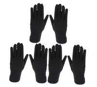 MOTHNUR 3 Pairs Elastic Black Spandex Jewelry Inspection Gloves Stretchy Etiquette Gloves Breathable Performance for Archival Art Handling Coin Electronics and Work