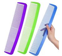 MOTHNUR 3 Pcs Giant Comb Party Photo Props Large Oversized Plastic Comb Prank for Halloween Carnival Festive Events and Party Favors in Green Blue Purple