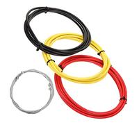 MOTHNUR 3 Sets Bike Brake Cable Housing Kit for Road and Mountain Bicycles Front Brake Wires with High Tension Resistance in Yellow