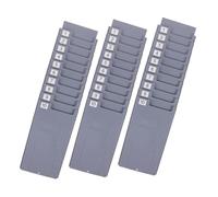 MOTHNUR 3 Sets Expandable Plastic Card Holder Rack with Slots for Attendance Payroll Employee Badge Organizer Desktop Business Card Stand for Office Clock Supplies