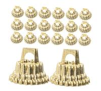 MOTHNUR 300PCS Christmas Ornament Hanging Caps Plastic Replacement Tops for Bauble Repair Compatible with Glass Ceramic Porcelain Balls DIY Holiday Decor