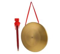 MOTHNUR 30cm Alloy Hand Gong Copper Opera Gong Percussion Instrument with Mallet Chinese Musical Instrument for Company Opening and Traditional Sound Effects