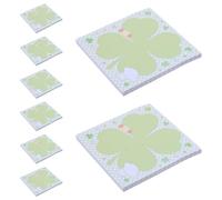 MOTHNUR 30pcs Four-leaf Clover Adhesive Notes Cute Notepads Clover Memo Pads for Spring Office Supplies Classroom Decor