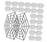 MOTHNUR 30PCS Professional Mesh Fish Protection Nets Plastic Floating Guard Covers for Outdoor Ponds Lightweight Invisible Design for Fish Perimeter Protection
