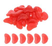 MOTHNUR 32pcs Mini PVC Orange Slices Charms for DIY Phone Case Decor Sturdy Non-fading Craft Ornaments for Hair Accessories Creative Handmade Projects