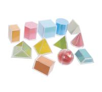 MOTHNUR 3D Geometric Solids Set for - 12pcs Math Manipulatives for Elementary School, Kindergarten Geometry Teaching Models with Area Nets for Learning Shapes and Spatial Understanding
