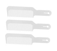MOTHNUR 3pcs Anti-static Hairdressing Combs White Household Styling Cut Comb with Rounded Teeth for Hair Protection and Easy Travel Use
