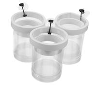 MOTHNUR 3pcs Aquarium Breeding Box with Strong Suction Cups Floating Fish Tank Isolation Hatchery for Betta Shrimp Compact Incubator Enhancing Water Flow and Fish Growth