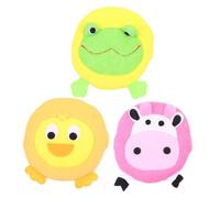 MOTHNUR 3pcs Bath Sponges Animal Shape Soft Exfoliating Shower Pads for Newborns and Gentle Skin Care