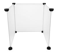 MOTHNUR 3pcs Cat Litter Box Enclosure Splash Guard with 8 Black Buckles, Large Embossed Privacy Screen for Cat Urine Protection and Open Top Litter Boxes