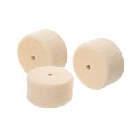 MOTHNUR 3pcs Drum Pedal Beater Felt Pads Wool Felt Bass Drum Foot Pedal Accessories for Jazz Practice and Live Performance Cream White Replacement Hammer Heads