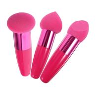 MOTHNUR 3pcs Female Makeup Pens with Creative Cosmetic Sponge Heads Comfortable Foundation Applicators for Blending Liquid and Powder Beauty Tool for Home and Salon Use