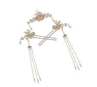 MOTHNUR 3Pcs Hanfu Hairpins Vintage Chinese Style Tassel Hair Accessories Classic Ancient Headwear for Women Stylish Lightweight Hair Stick for Traditional Hairstyles