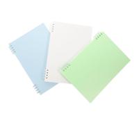 MOTHNUR 3Pcs Household Memo Pads Compact Lined Notebooks Thick Schedule Books for Students Office Planning Organizing and Prioritizing Daily Tasks in Mint Green White and Sky Blue