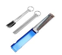 MOTHNUR 3pcs Motorcycle Cleaning Brush Set for Atv Moped Small Needle Jet Cleaner Tools with High Density Nylon Bristles for Engine Dirt Removal and Maintenance