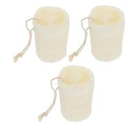 MOTHNUR 3pcs Natural Loofah Sponge for Kitchen and Shower Cleaning Organic Loofah Towel for Dishwashing and Body Exfoliating Reusable Soft Fiber Scrubber for Skin Care and Household Use