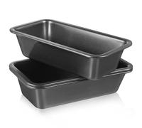 MOTHNUR 3pcs Non-Stick Rectangular Bread Loaf Pans Deep Toast Mold Baking Tray Set for Home Kitchen Baking