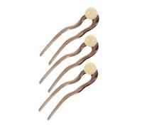 MOTHNUR 3pcs Pearl U Shaped Hair Pins for Women Vintage Hair Forks Bun Styling Elegant Retro Design