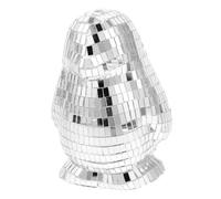 MOTHNUR 3pcs Penguin Disco Ball with Mirror Finish Reflective Animal Figurines for Outdoor Garden Car Dashboard and Tabletop Decor Creative Christmas Party Props Gift