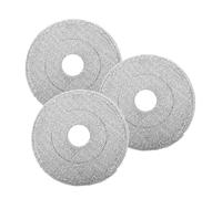 MOTHNUR 3pcs Replacement Mop Heads Soft Cotton Microfiber Flat Cleaning Pads Washable Reusable Dry Wet Mop Refills for Hardwood Laminate Tile Floors