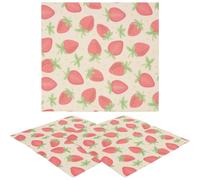 MOTHNUR 3pcs Reusable Beeswax Food Wraps Food Storage Papers for Sandwiches Cheese Fruits Non-Sticky Breathable Wrap Covers