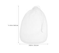MOTHNUR 3pcs Reusable Nylon Fine Mesh Food Filter Bags 25x30cm Drawstring for Nut Milk Soy Milk Cheese Yogurt Straining and Cold Coffee Filtering