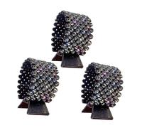 MOTHNUR 3pcs Rhinestone Metal Hair Clips for High Ponytails Elegant Jaw Clips with Shining Crystal Design Hair Friendly Materials Chic Accessories for Women and Ladies