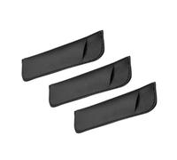 MOTHNUR 3Pcs Round PU Tuning Fork Storage Pouches Music Instrument Supplies Accessories for Musicians Sound Therapists and Yoga Instructors