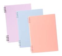 MOTHNUR 3Pcs Spiral Notebooks Colors Thick Paper Portable Journals for Students Office Work Personal Note Taking Planner Diary