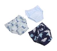 MOTHNUR 3pcs Toilet Training Pants for Boys, Washable Eco Cotton Absorbent Potty Training Underwear with Breathable Dinosaur Print Shorts, Suitable for Early Potty Learning