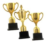 MOTHNUR 3pcs Trophy Cups Award Prizes for Sports Competitions Football Basketball and Gymnastics Encouragement for School Events and Talent Shows