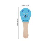 MOTHNUR 3pcs Wooden Mouse Castanet Clappers for Percussion Instruments for Easy Grip Early Education Musical Animal Themed Soundboard for Rhythm and Auditory Skill Development