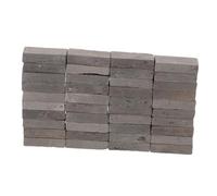 MOTHNUR 40pcs Miniature Grey Bricks for Dollhouse Landscaping Model Building Supplies for Turtle Tank Step Structures DIY Small Bricks for Aquarium and Terrarium Decoration