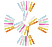 MOTHNUR 40pcs Toothbrush Storage Container Travel Tooth Brushing Mug Portable Abs Toothpaste Box with Assorted Colour Compact Design Prevents Items from Falling Easy to Open Random Color