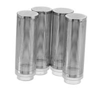MOTHNUR 4pcs Aquarium Water Filter Intake Guard Mesh Covers Stainless Steel Fish Tank Filter Protection for Small Fish and Shrimp for Clean Water Circulation