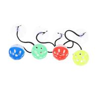 MOTHNUR 4Pcs Bearded Dragon with Bell Balls Interactive Lizard Enrichment for Reptile Tanks and Terrariums Includes Suction Cup for Secure Attachment