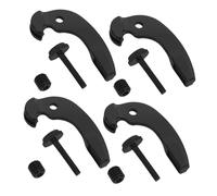 MOTHNUR 4pcs Black Metal Violin Fine Tuners Cello String Adjusters Dual Fine Tuning Clips Precise Integrated Design for Consistent Accurate Pitch Control