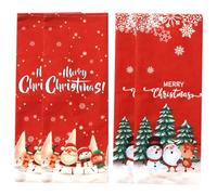 MOTHNUR 4Pcs Christmas Wine Bottle Covers Set - Cute Santa Snowman Bottle Sweaters, Wine Protectors for Xmas Party Decorations and Holiday Entertaining