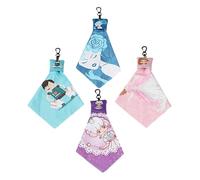 MOTHNUR 4pcs Eyeglass Cleaning Cloths with Key Rings Compact Screen and Lens Wipers for Cameras Phones and Electronic Devices Gentle Non-Scratch Microfiber for Portable Use