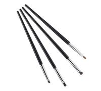 MOTHNUR 4pcs Fine Precision Eyeliner Brush Set Small Eye Liner Makeup Brushes for Women Detailed Eye Makeup and Blending