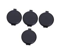 MOTHNUR 4pcs Fingerprint Ink Pads Quick Drying for Notary Supplies Identification Security Id Stamp Pads Portable Black PVC Material