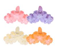MOTHNUR 4pcs Flower Claw Clips for Women Durable Hair Accessories Candy Colors for Thin Hair Stylish Floral Design for All Occasions